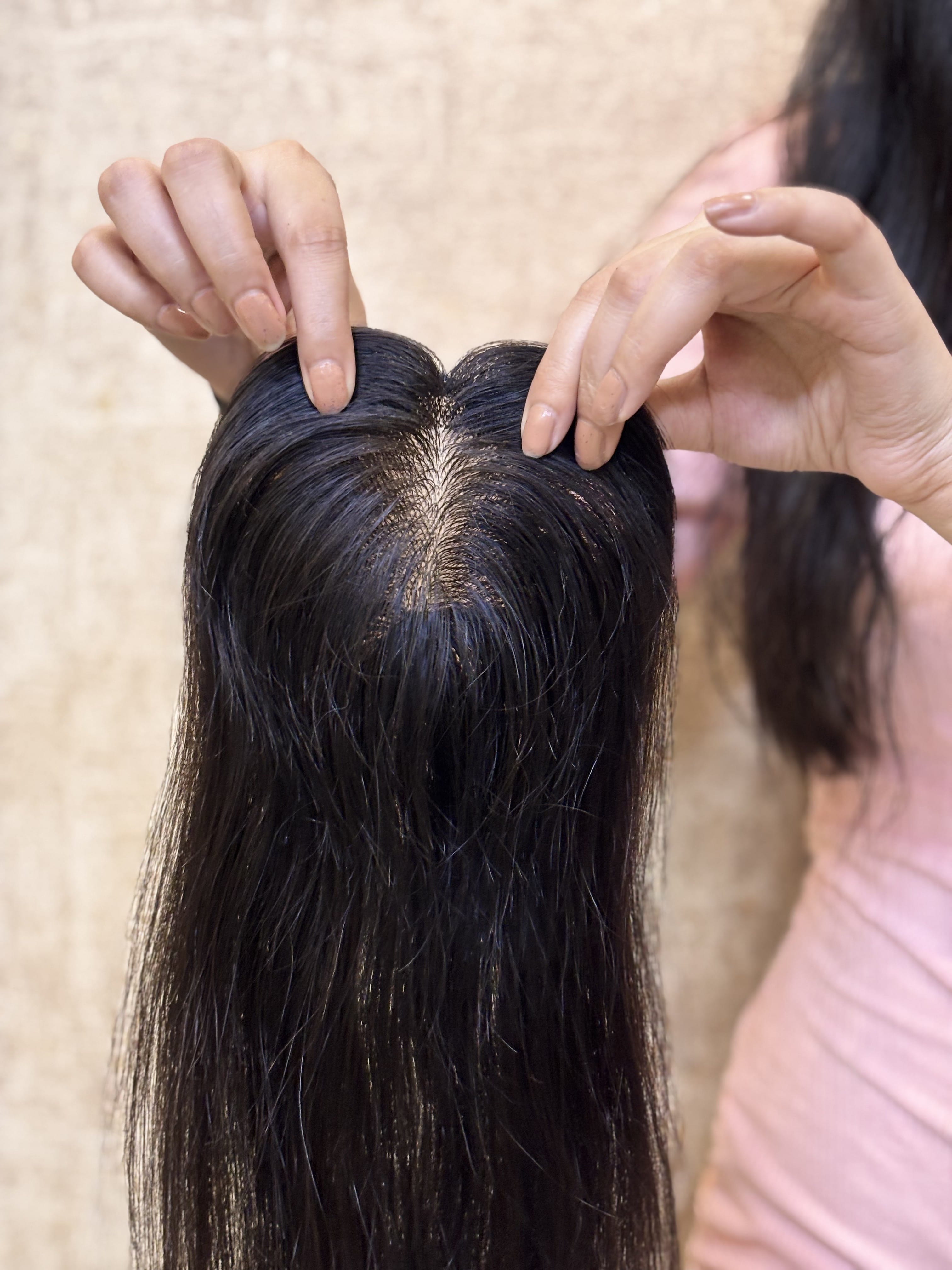 Hair Patch for Bald Spots | Silk Base | Natural Black | Straight | Remy Hair India-10